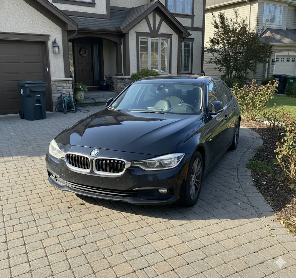 Gleaming clean car after professional detailing
